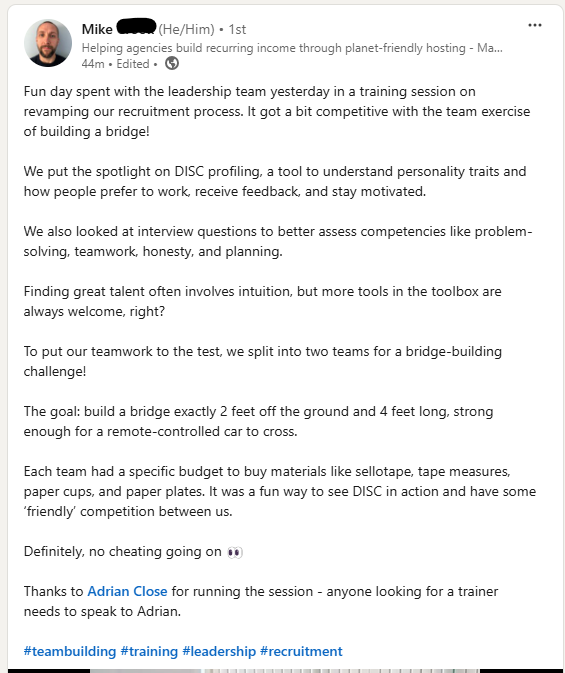 Confidence building training for workplace communication and leadership