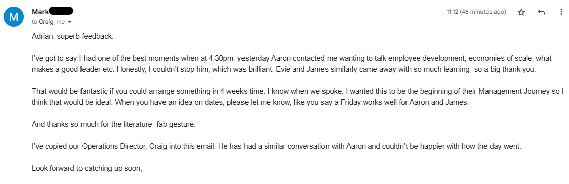 Manager discussing workplace challenges in coaching session